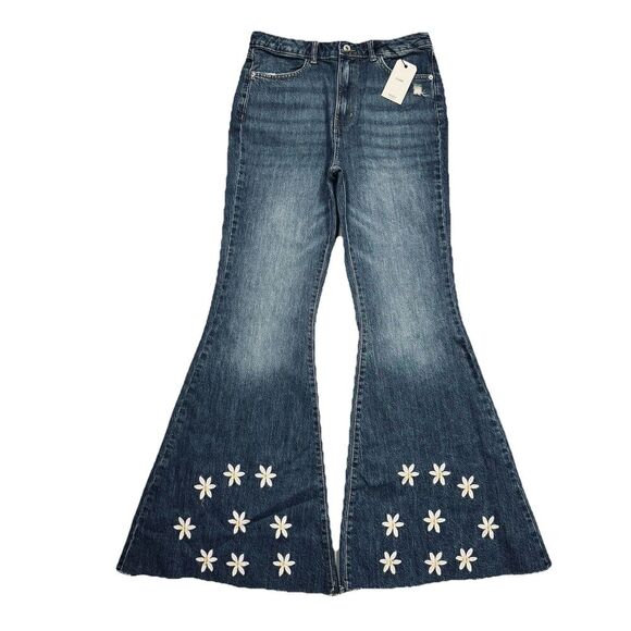 Forever 21 Denim - New Forever 21 Daisy Bell Flared Super High Waist Jeans 31 (31x32.5) Blue Womens